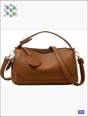 Trendy Satchel Crossbody Bag Faux Leather Top Handle Shoulder Purse Mini Handbag